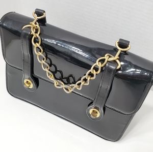 Vtg MEYERS Patient Frame Chain Ladylike Handbag Y2K